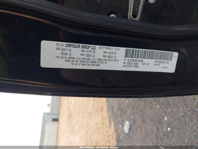 Продажа на аукционе авто 2014 Dodge Charger Se, vin: 2C3CDXBG9EH242961, номер лота: 45839637