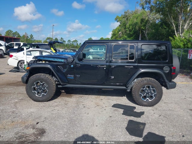 Auction sale of the 2022 Jeep Wrangler 4xe Unlimited Rubicon 4x4, vin: 1C4JJXR68NW227877, lot number: 45839667