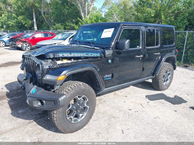 Auction sale of the 2022 Jeep Wrangler 4xe Unlimited Rubicon 4x4, vin: 1C4JJXR68NW227877, lot number: 45839667