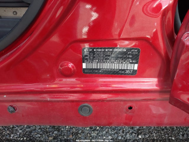 Auction sale of the 2019 Mitsubishi Outlander Sport 2.0 Le, vin: JA4AR3AU6KU028839, lot number: 45839946