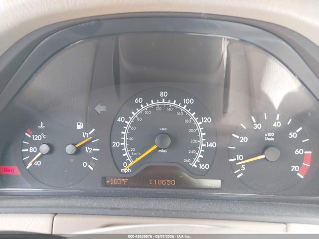 45839976 :رقم المزاد ، WDBJF65H4XA835090 vin ، 1999 Mercedes-benz E 320 مزاد بيع
