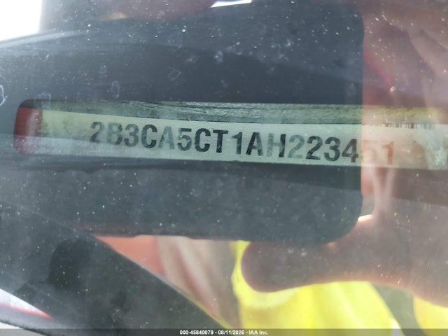 45840079 :رقم المزاد ، 2B3CA5CT1AH223451 vin ، 2010 Dodge Charger R/t مزاد بيع