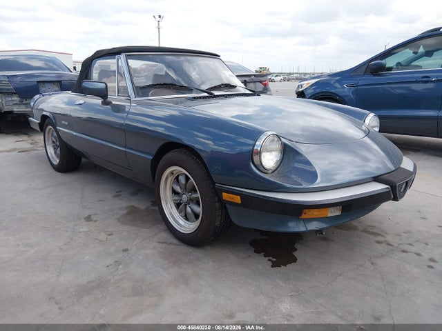 Aukcja sprzedaży 1987 Alfa Romeo Spider Veloce, vin: ZARBA5586H1048633, numer aukcji: 45840230