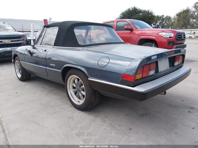 Aukcja sprzedaży 1987 Alfa Romeo Spider Veloce, vin: ZARBA5586H1048633, numer aukcji: 45840230