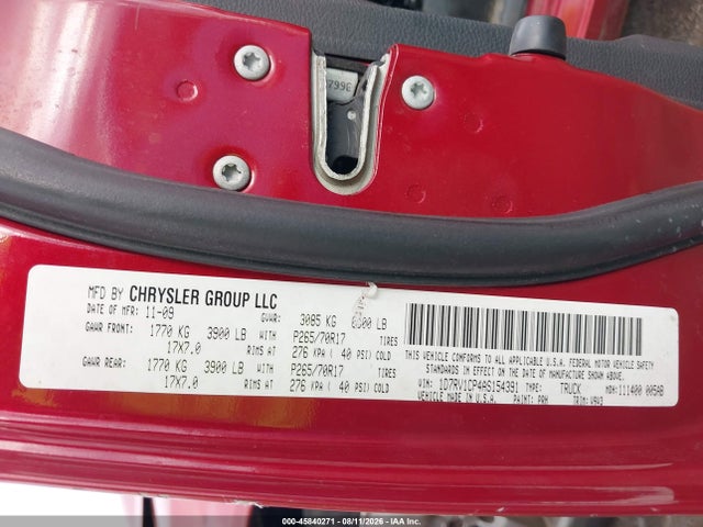 2010 Dodge Ram 1500 St მანქანა იყიდება აუქციონზე, vin: 1D7RV1CP4AS154391, აუქციონის ნომერი: 45840271