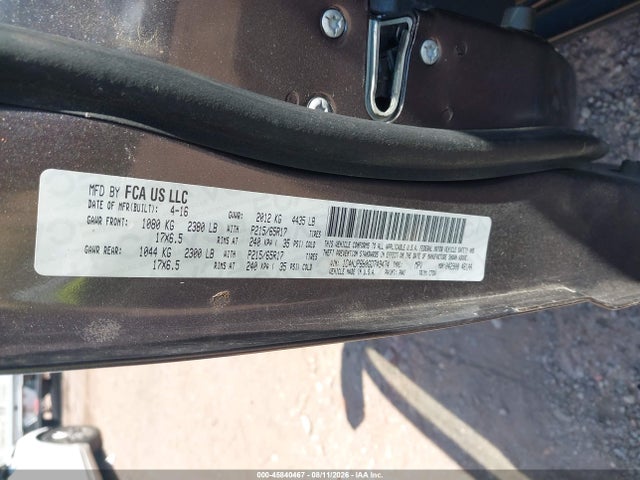 Продажа на аукционе авто 2016 Jeep Patriot Sport, vin: 1C4NJPBB0GD749474, номер лота: 45840467