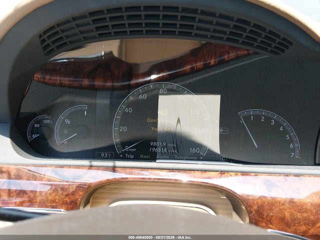 45840500 :رقم المزاد ، WDDNG8GB6AA351195 vin ، 2010 Mercedes-benz S 550 4matic مزاد بيع