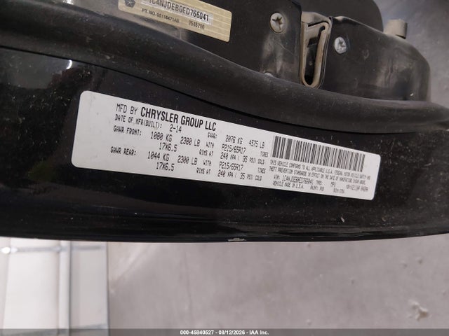 Продаж на аукціоні авто 2014 Jeep Compass Latitude, vin: 1C4NJDEB0ED766041, номер лоту: 45840527