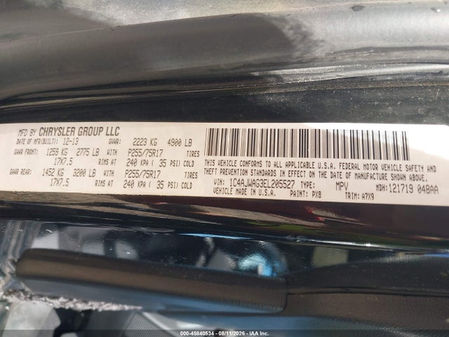 Продаж на аукціоні авто 2014 Jeep Wrangler Sport, vin: 1C4AJWAG3EL205527, номер лоту: 45840534