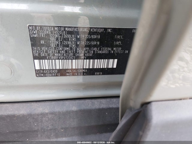 Aukcja sprzedaży 2023 Toyota Rav4 Hybrid Xle Premium, vin: 4T3B6RFV9PU135823, numer aukcji: 45840602