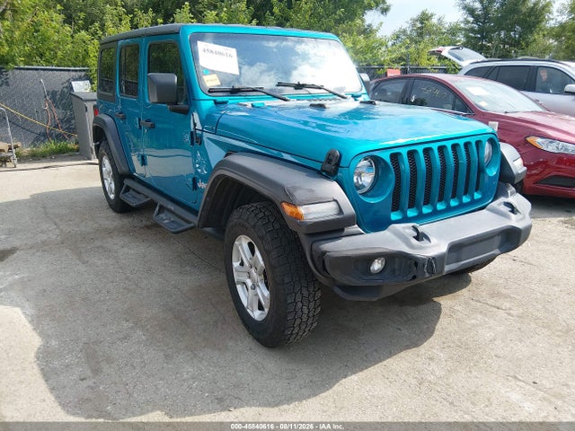 2020 Jeep Wrangler Unlimited Sport S 4x4 მანქანა იყიდება აუქციონზე, vin: 1C4HJXDG2LW174475, აუქციონის ნომერი: 45840616