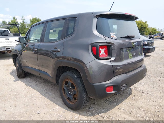 2017 Jeep Renegade Sport მანქანა იყიდება აუქციონზე, vin: ZACCJBAB4HPG48887, აუქციონის ნომერი: 45840645