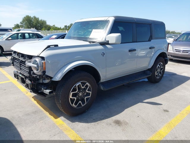 2026 Ford Bronco Outer Banks მანქანა იყიდება აუქციონზე, vin: 1FMEE8BP7TLA57407, აუქციონის ნომერი: 45841033