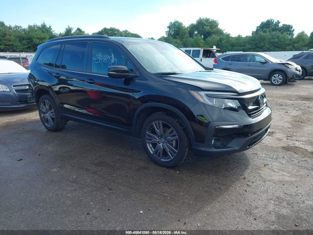 2022 Honda Pilot Awd Sport მანქანა იყიდება აუქციონზე, vin: 5FNYF6H39NB090762, აუქციონის ნომერი: 45841090