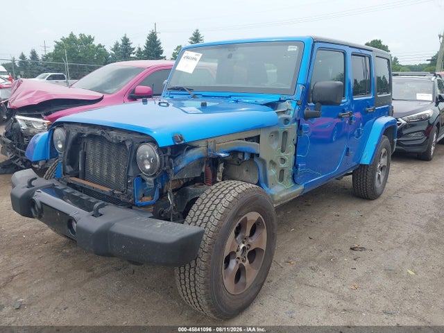 Продажа на аукционе авто 2016 Jeep Wrangler Unlimited Sahara, vin: 1C4BJWEG6GL262144, номер лота: 45841096