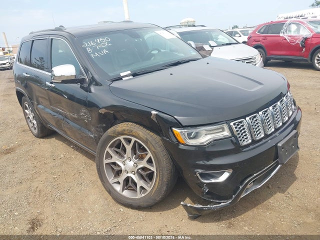 45841103 :رقم المزاد ، 1C4RJFCG1KC592929 vin ، 2019 Jeep Grand Cherokee Overland 4x4 مزاد بيع