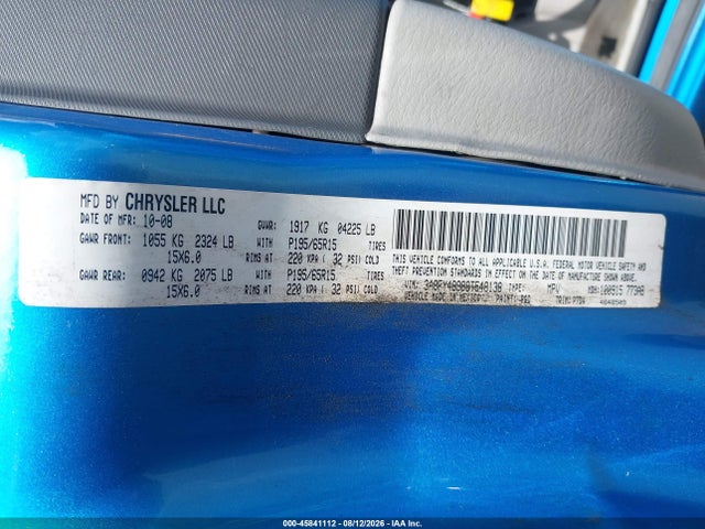 Aukcja sprzedaży 2009 Chrysler Pt Cruiser Lx, vin: 3A8FY48989T548138, numer aukcji: 45841112