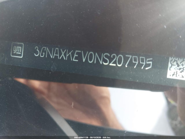 Продаж на аукціоні авто 2022 Chevrolet Equinox Fwd Lt, vin: 3GNAXKEV0NS207995, номер лоту: 45841139