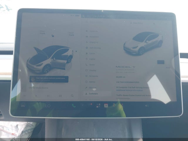 Продаж на аукціоні авто 2022 Tesla Model Y Long Range Dual Motor All-wheel Drive, vin: 7SAYGDEE8NA012531, номер лоту: 45841160