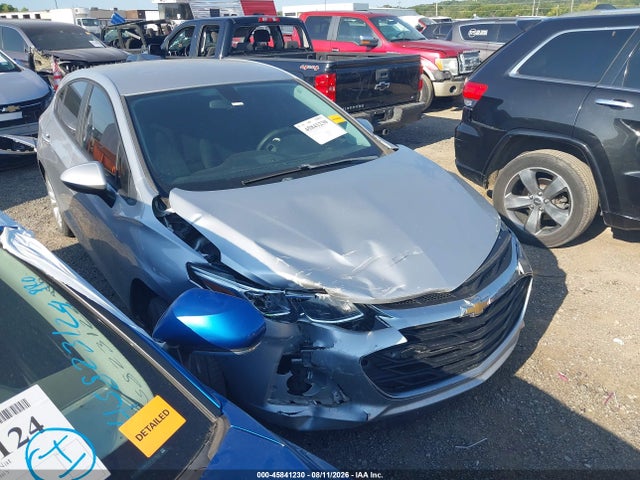 45841230 :رقم المزاد ، 3G1BC6SM1KS536026 vin ، 2019 Chevrolet Cruze Ls مزاد بيع