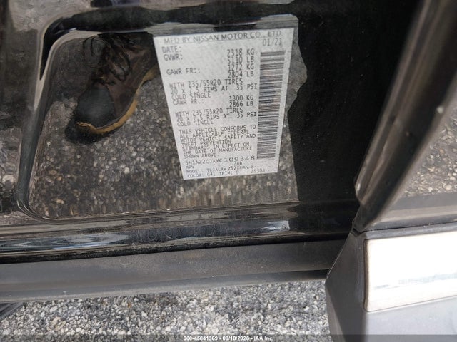 2021 Nissan Murano Sl Fwd მანქანა იყიდება აუქციონზე, vin: 5N1AZ2CJXMC109348, აუქციონის ნომერი: 45841309