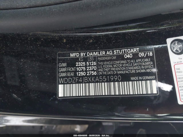 WDDZF4JBXKA551990 Mercedes-Benz E 300