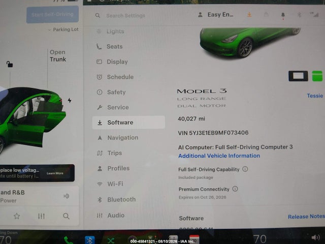 Tesla Model 3 Long Range Dual Motor All-wheel Drive 2021 5YJ3E1EB9MF073406 Image 7