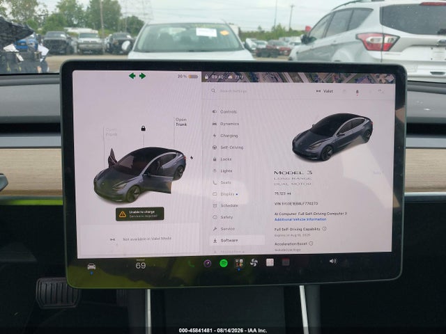 Tesla Model 3 Long Range Dual Motor All-wheel Drive 2020 5YJ3E1EB8LF770273 Image 7