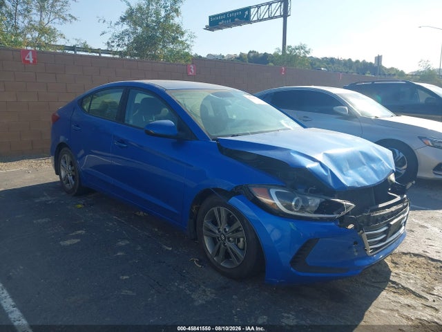 45841550 :رقم المزاد ، KMHD84LFXJU563516 vin ، 2018 Hyundai Elantra Sel مزاد بيع