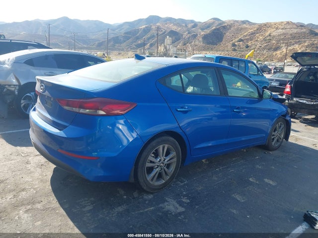 45841550 :رقم المزاد ، KMHD84LFXJU563516 vin ، 2018 Hyundai Elantra Sel مزاد بيع