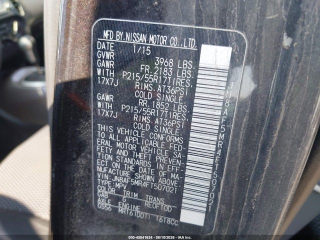 Nissan JUKE S 2015 JN8AF5MR4FT507021 Image 9