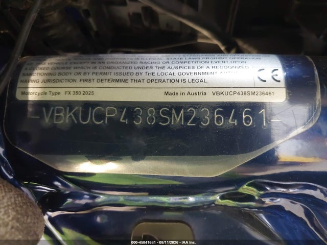 Husqvarna Fx 350 2025 VBKUCP438SM236461 Image 10