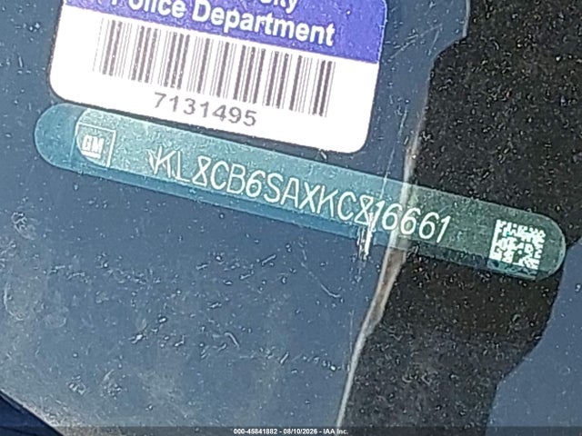 45841882 :رقم المزاد ، KL8CB6SAXKC816661 vin ، 2019 Chevrolet Spark Ls Cvt مزاد بيع