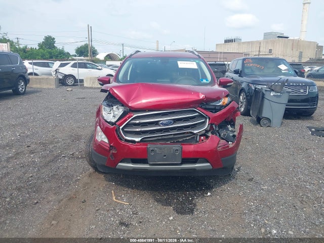 2020 Ford Ecosport Titanium მანქანა იყიდება აუქციონზე, vin: MAJ6S3KL8LC340857, აუქციონის ნომერი: 45841991