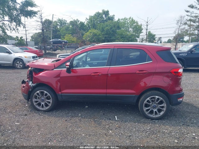 2020 Ford Ecosport Titanium მანქანა იყიდება აუქციონზე, vin: MAJ6S3KL8LC340857, აუქციონის ნომერი: 45841991