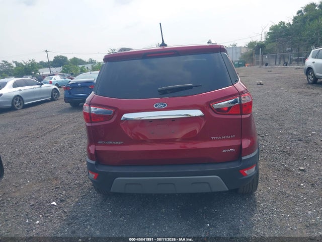 2020 Ford Ecosport Titanium მანქანა იყიდება აუქციონზე, vin: MAJ6S3KL8LC340857, აუქციონის ნომერი: 45841991