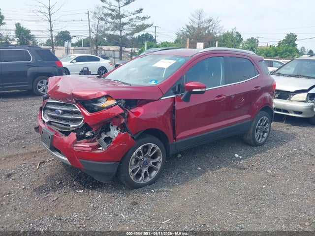2020 Ford Ecosport Titanium მანქანა იყიდება აუქციონზე, vin: MAJ6S3KL8LC340857, აუქციონის ნომერი: 45841991