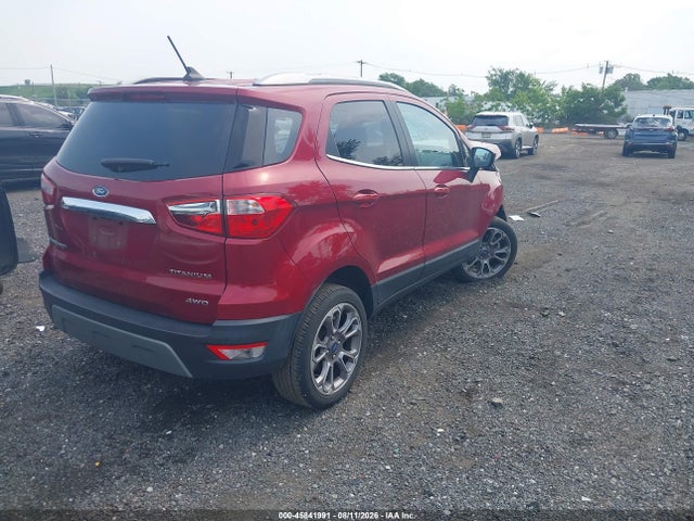2020 Ford Ecosport Titanium მანქანა იყიდება აუქციონზე, vin: MAJ6S3KL8LC340857, აუქციონის ნომერი: 45841991