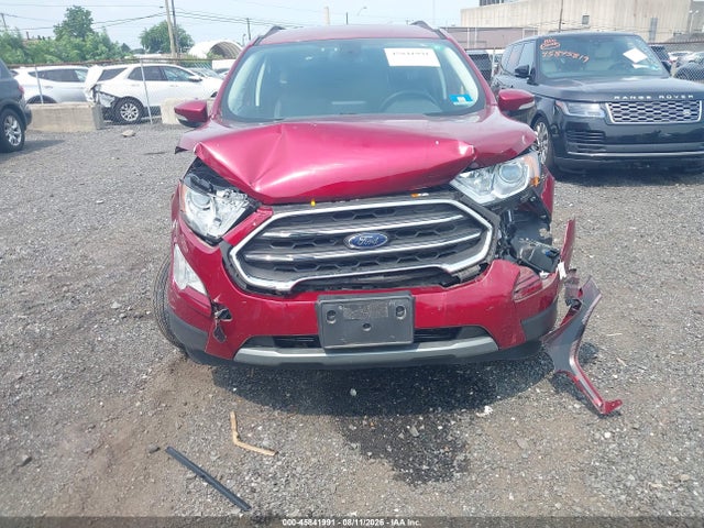2020 Ford Ecosport Titanium მანქანა იყიდება აუქციონზე, vin: MAJ6S3KL8LC340857, აუქციონის ნომერი: 45841991