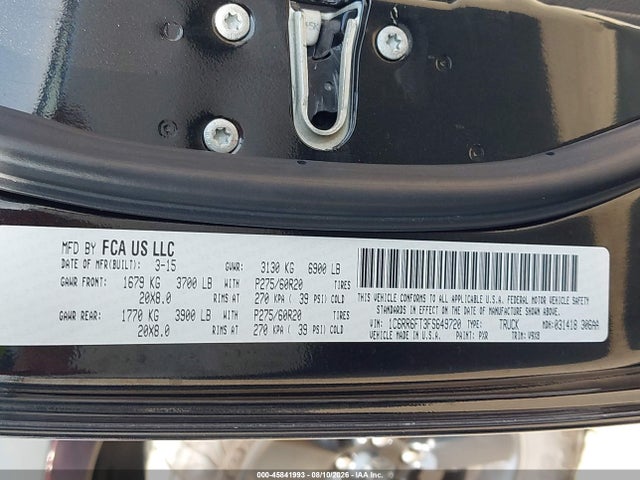 RAM 1500 Express 2015 1C6RR6FT3FS649720 Image 9