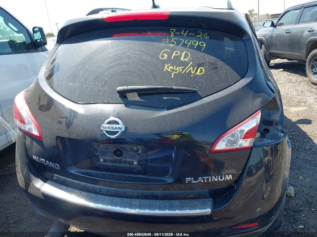 2014 Nissan Murano Le მანქანა იყიდება აუქციონზე, vin: JN8AZ1MU2EW401345, აუქციონის ნომერი: 45842049