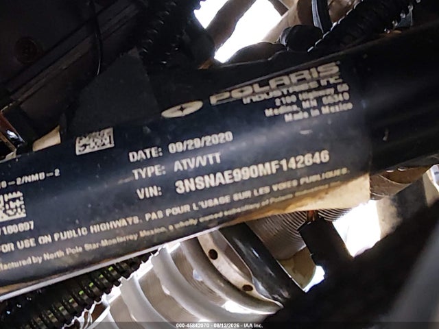 Продаж на аукціоні авто 2021 Polaris Rzr Xp 1000, vin: 3NSNAE990MF142646, номер лоту: 45842070