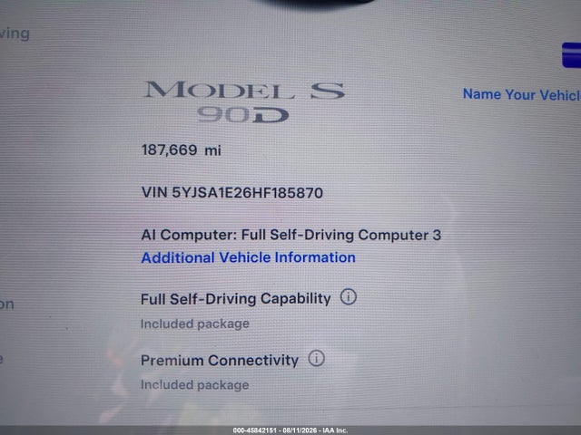 5YJSA1E26HF185870 Tesla Model S 100d/60d/75d/90d/p100d