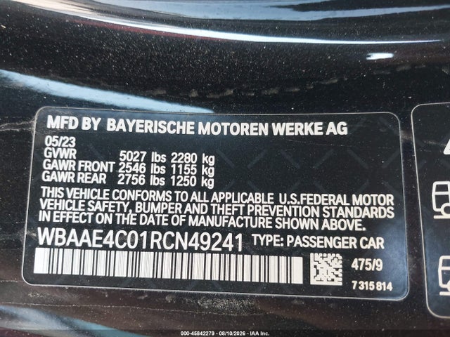 BMW 840i Xdrive 2024 WBAAE4C01RCN49241 Image 9