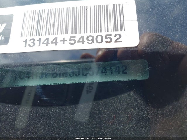 45842283 :رقم المزاد ، 1C4RJFBM3JC374142 vin ، 2018 Jeep Grand Cherokee Sterling Edition 4x4 مزاد بيع