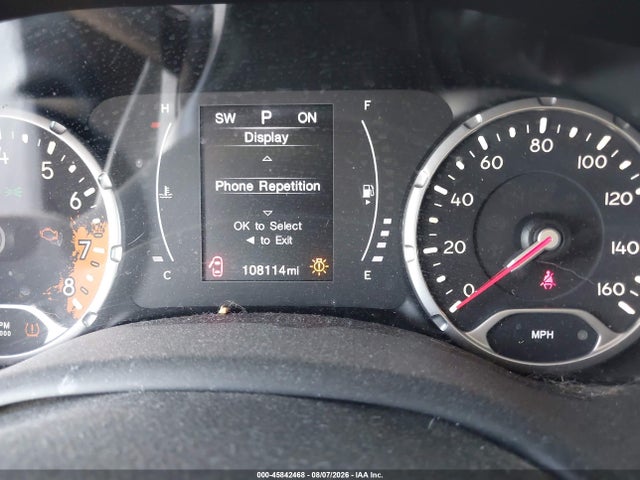 2018 Jeep Renegade Latitude Fwd მანქანა იყიდება აუქციონზე, vin: ZACCJABB2JPH50199, აუქციონის ნომერი: 45842468