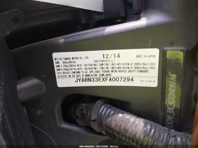 Yamaha FZ09 2015 JYARN33EXFA007294 Image 10