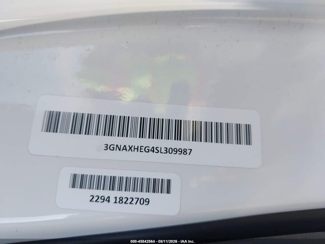 Aukcja sprzedaży 2025 Chevrolet Equinox Fwd Lt, vin: 3GNAXHEG4SL309987, numer aukcji: 45842564