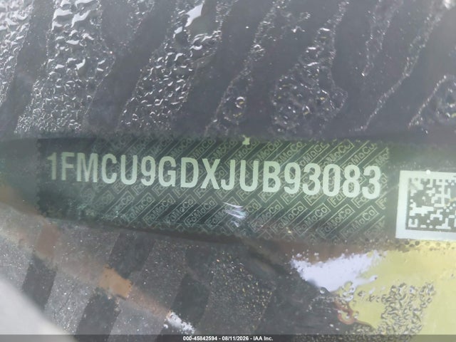 Продаж на аукціоні авто 2018 Ford Escape Se, vin: 1FMCU9GDXJUB93083, номер лоту: 45842594