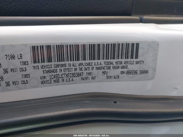Dodge Durango R/t 2015 1C4SDJCTXFC953847 Image 9